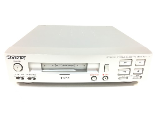 SONY SONY TC－TX11 オートリバース カセットデッキ ベルト交換済 薄型コンパクト！！